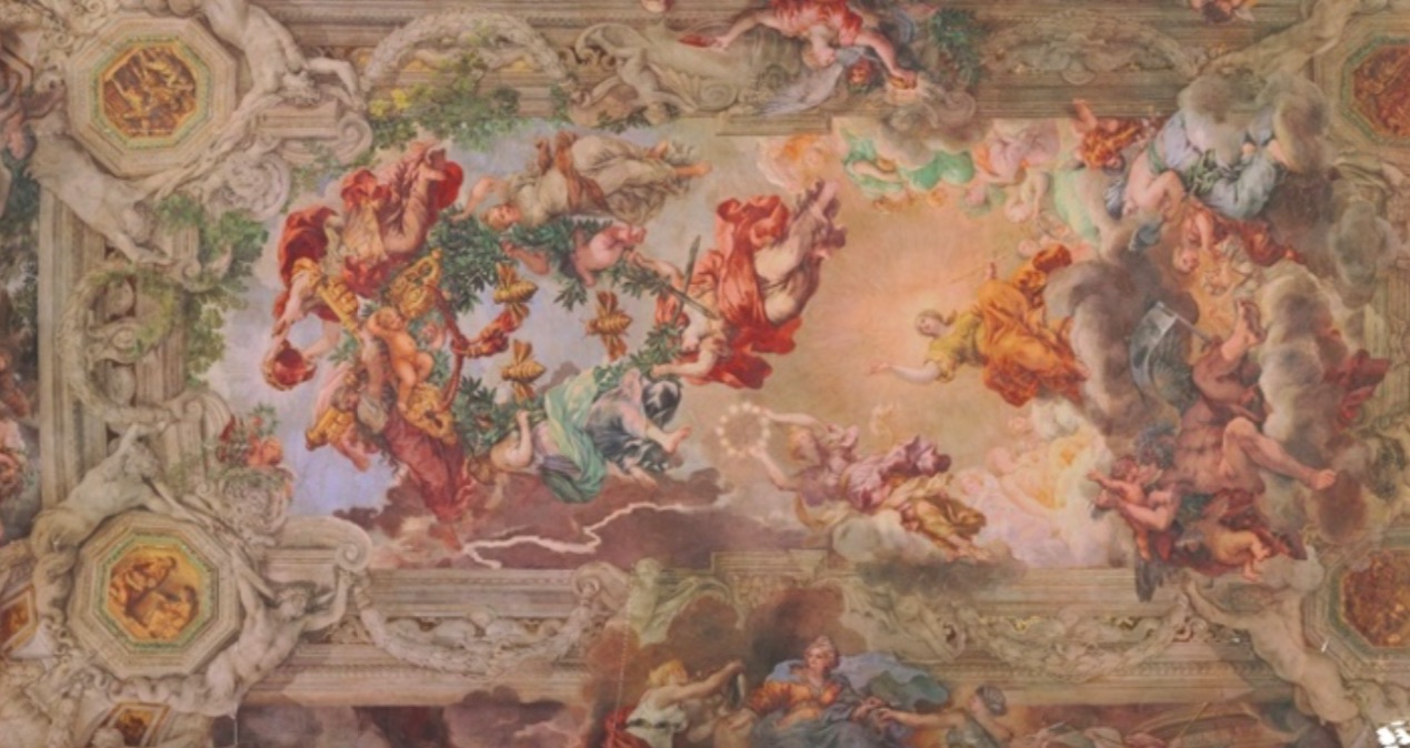 Scansione Laser 3D multi-wavelengths della volta del Trionfo della Divina Provvidenza dipinto da Pietro da Cortona