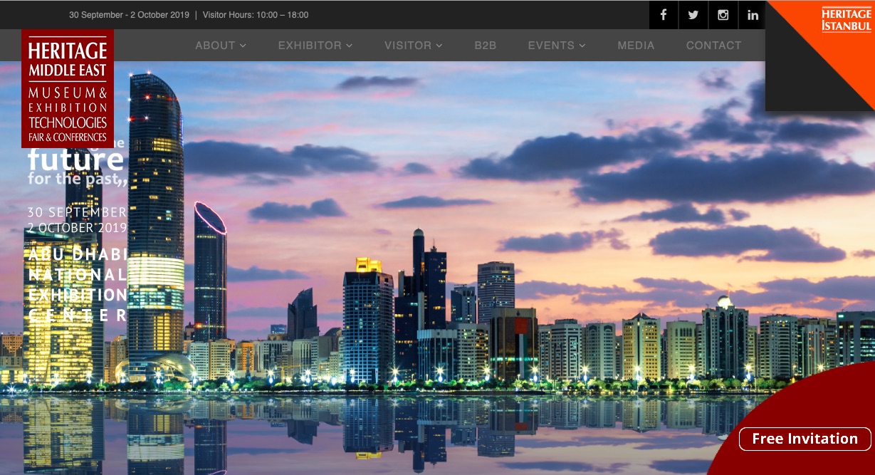 Heritage Middle East Museum and Exhibition Technologies Fair & Conferences in Abu Dhabi