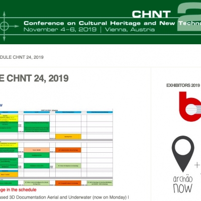 Definito il programma della Conference on Cultural Heritage and New Technologies CHNT24