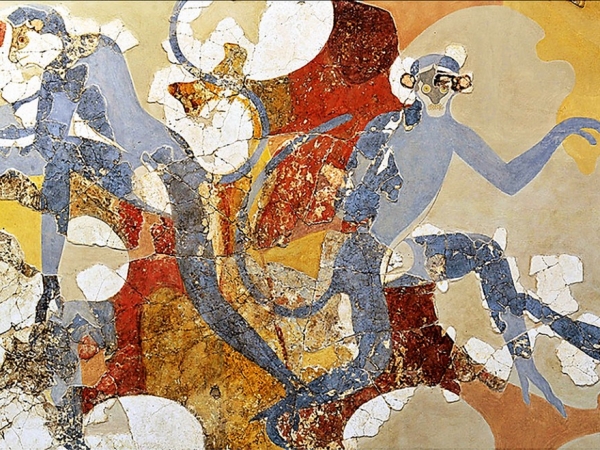 Egeo minoico e India in contatto nell'età del bronzo. Le affascinanti scoperte dell'archeoprimatologia sulle scimmie negli affreschi di Thera