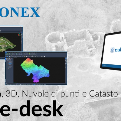 Stonex Cube-desk - Software per topografia, 3D, Nuvole di punti e Catasto