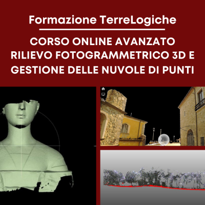 Ultima chiamata per il corso online avanzato "Rilievo 3D e gestione delle nuvole di punti"