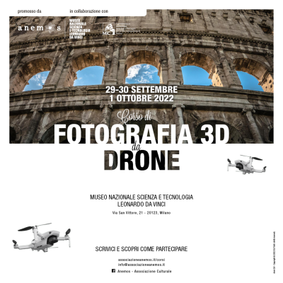  Corso di fotografia 3D da drone su resti archeologici