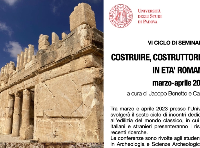 VI ciclo di incontri costruire costruttori costruzioni in età romana