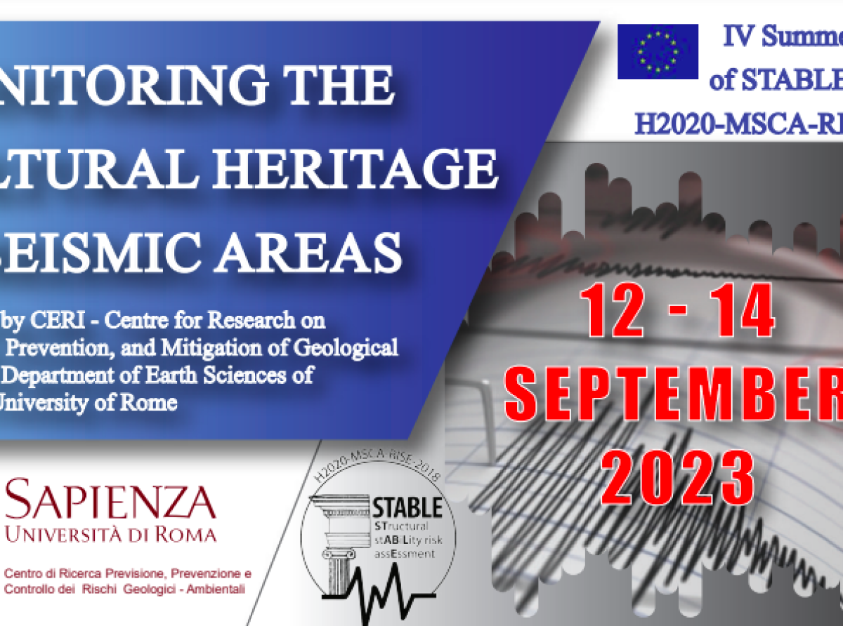 12-14 Settembre 2023, Roma, Università Sapienza - IV Summer School of STABLE* project H2020-MSCA-RISE-2018