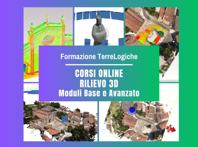 Un percorso formativo dedicato alla fotogrammetria digitale e al rilievo tridimensionale: iscrizioni aperte per "Rilievo 3D e gestione delle nuvole di punti" moduli base e avanzato