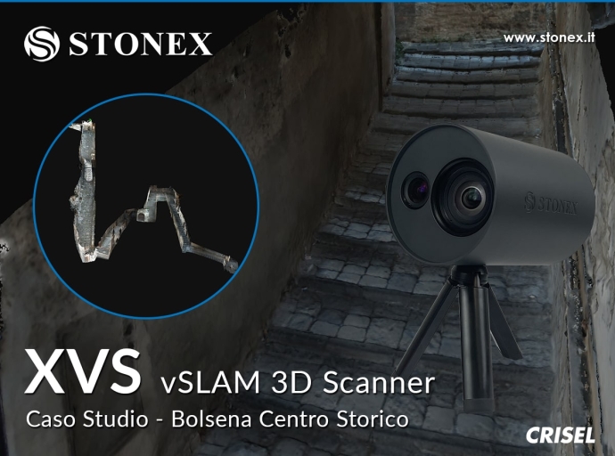 Rilievo di un lastrico stradale storico a Bolsena