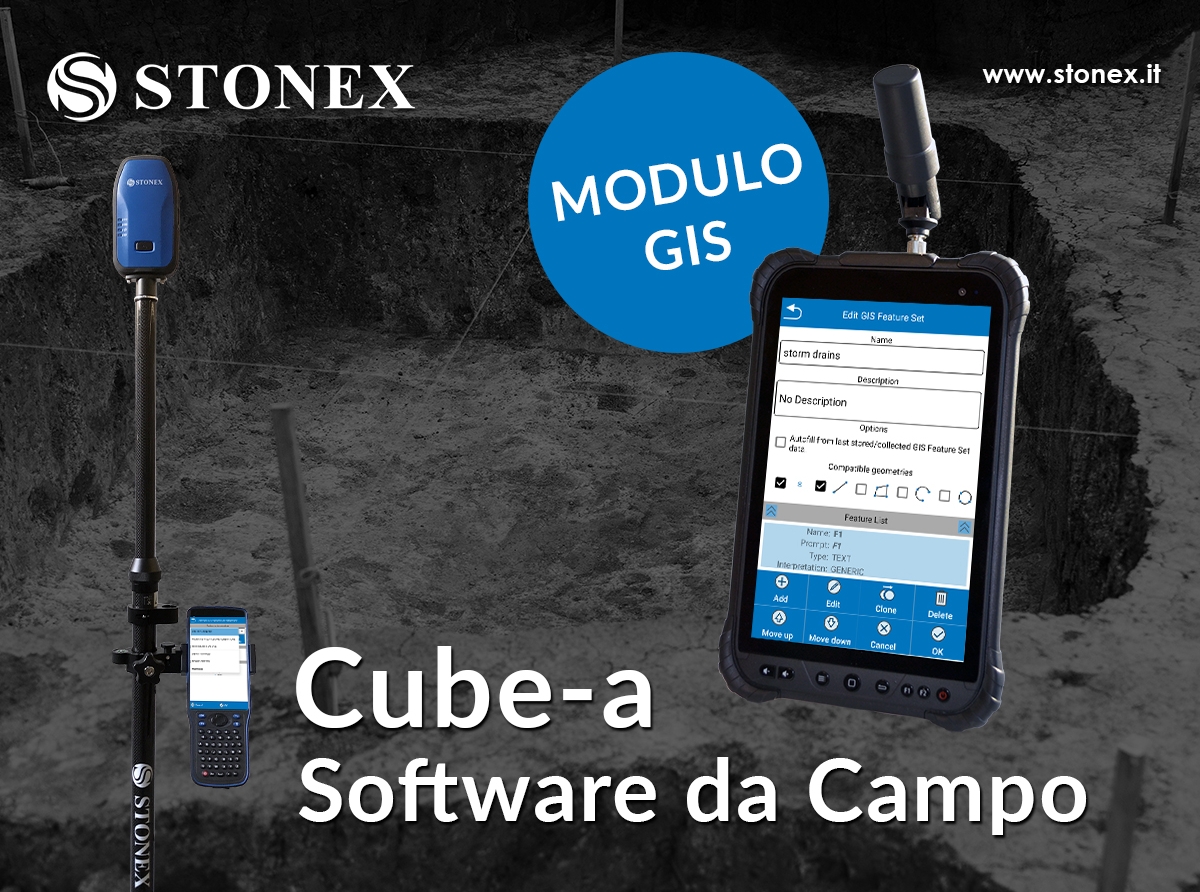 Stonex Cube-a - Software da campo adatto al rilievo GIS in siti archeologici