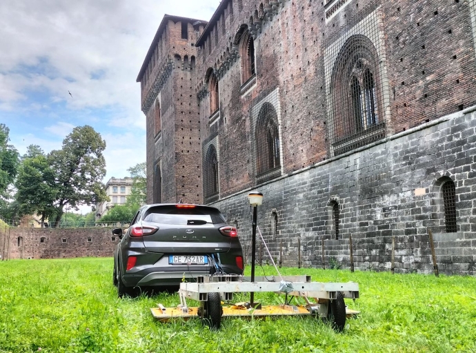 Il georadar di Codevintec svela il segreto sotto il Castello Sforzesco di Milano