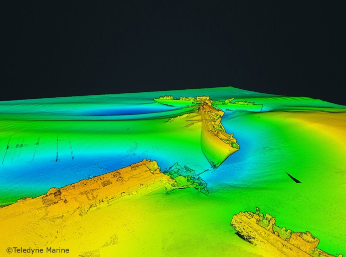 Scoperti relitti storici nel Danubio con tecnologia sonar Teledyne