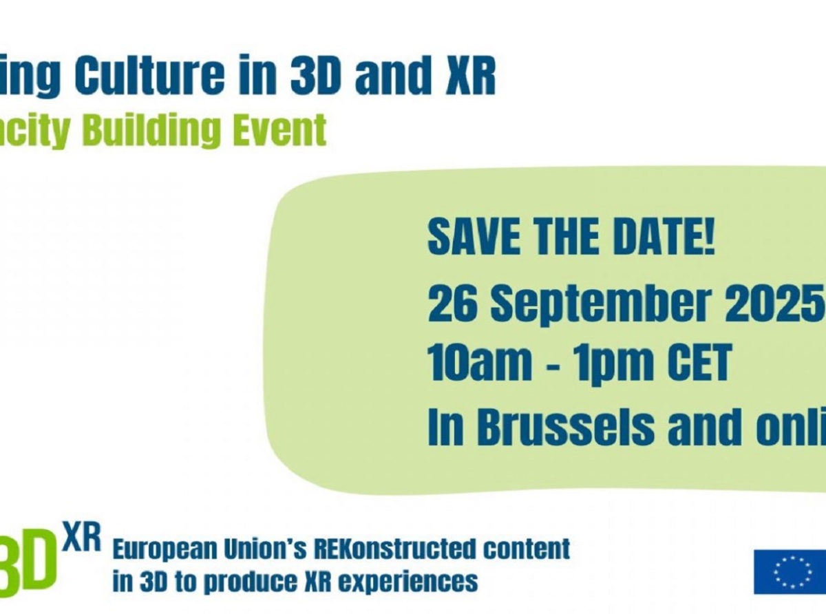26 settembre 2025, Bruxelles e online: Reimmaginare il patrimonio culturale in 3D e XR