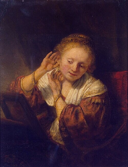 giovane donna orecchino rembrandt