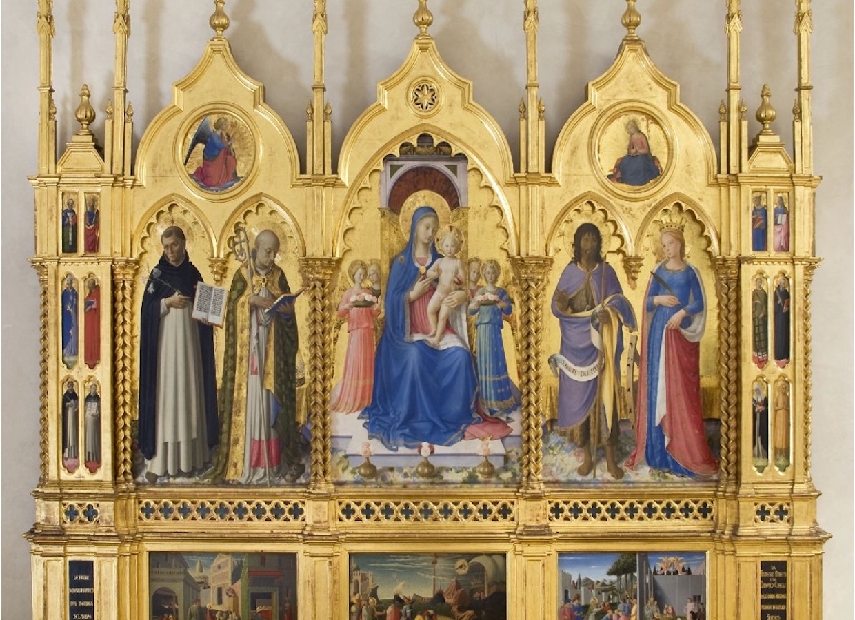 Beato Angelico, Polittico di Perugia, con la cornice lignea ottocentesca