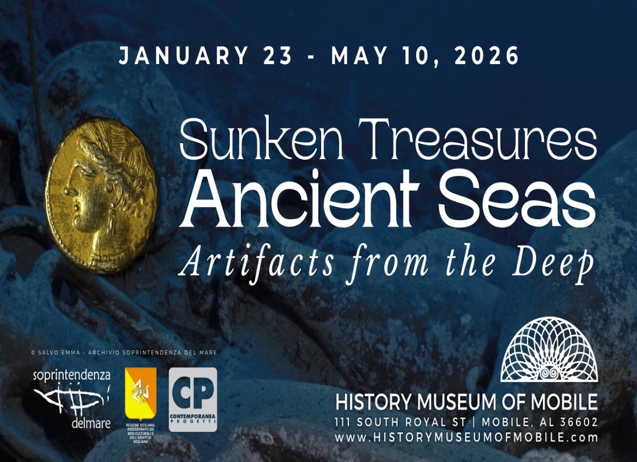 Sunken Treasures, Ancient Seas: l’archeologia subacquea siciliana in mostra a Mobile