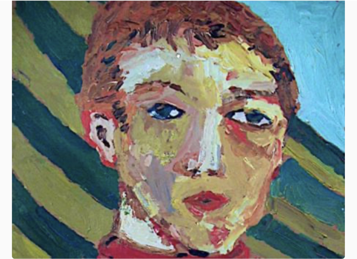 Fig.1 - Antonino Saggio, Caruso, Circo Siciliano a Via Taranto, Roma, Novembre 1974, particolare (olio su compensato, cm. 25x35)