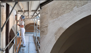 Riportati alla luce i colori del chiostro di San Gerolamo di Pisa