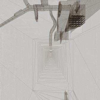 Bent 3D View from Muons Plates Perspective