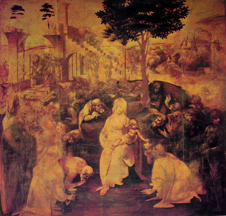 adorazione magi leonardo