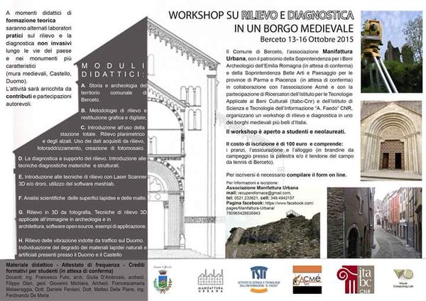 Workshop Rilievo e diagnostica in un borgo medievale