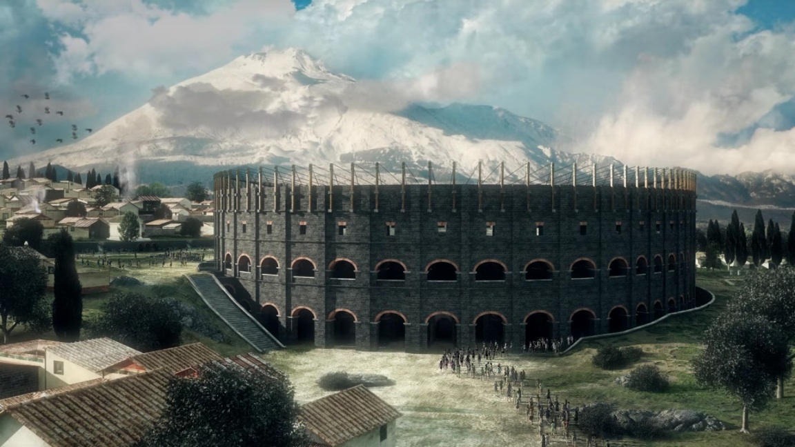 L'Anfiteatro romano di ‪Catania‬ ricostruito in 3D