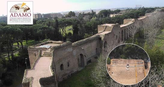 La tecnologia ADAMO di supporto alle Mura Aureliane