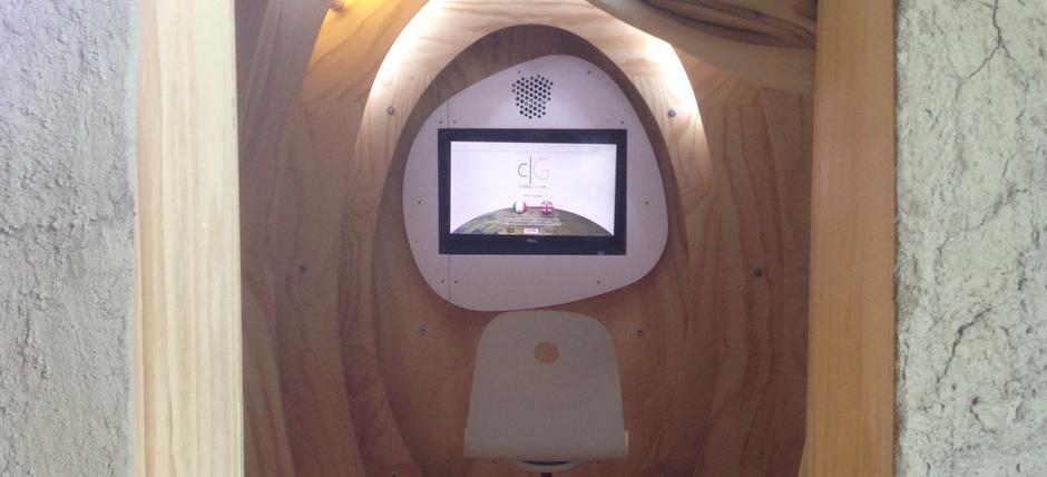critic Globus, installazione interattiva per la mostra Terrantica al Colosseo