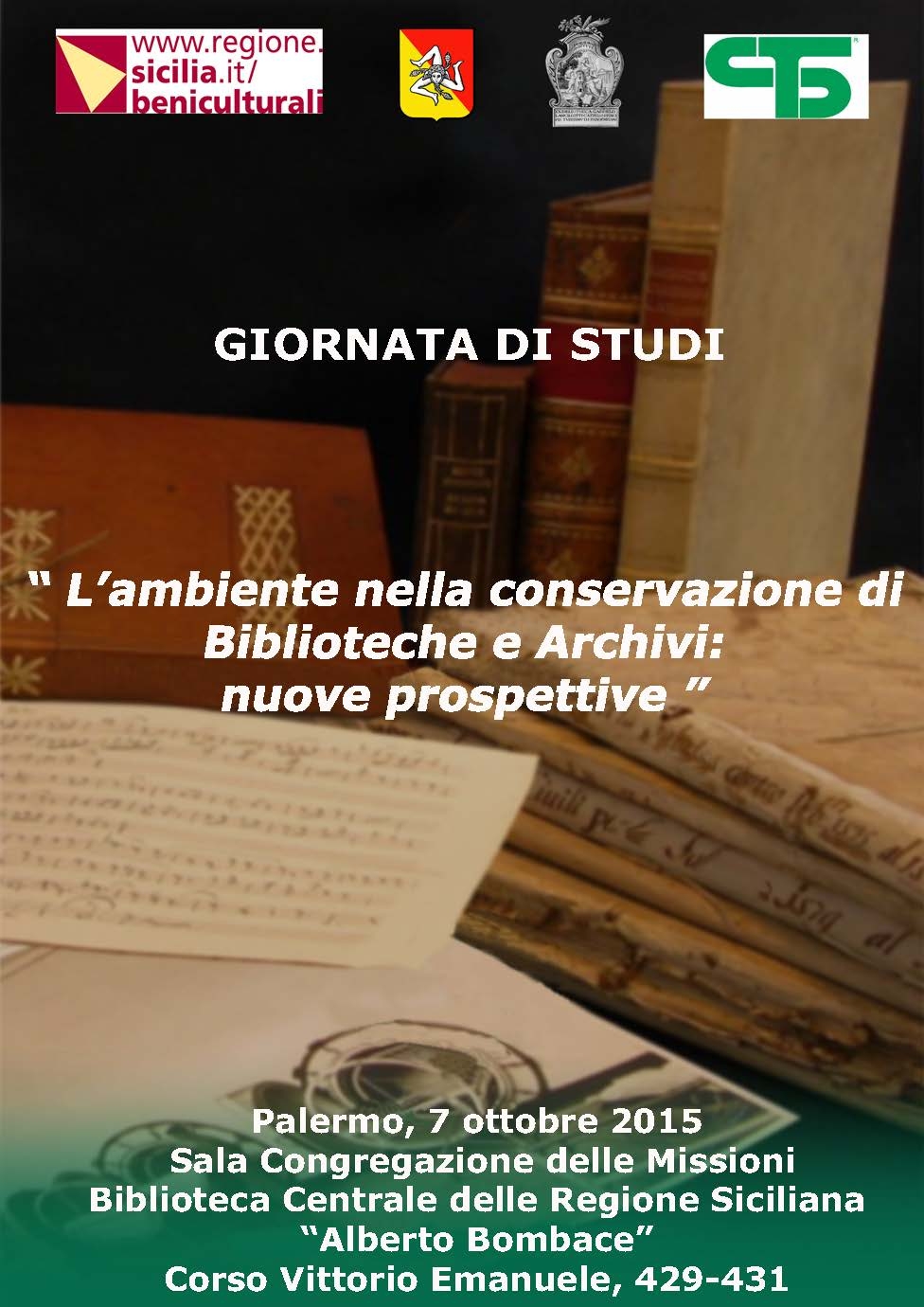 L'ambiente nella conservazione di Biblioteche e Archivi: nuove prospettive