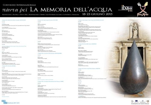 La memoria dell’acqua, convegno itinerante dedicato all'acqua e i luoghi storici