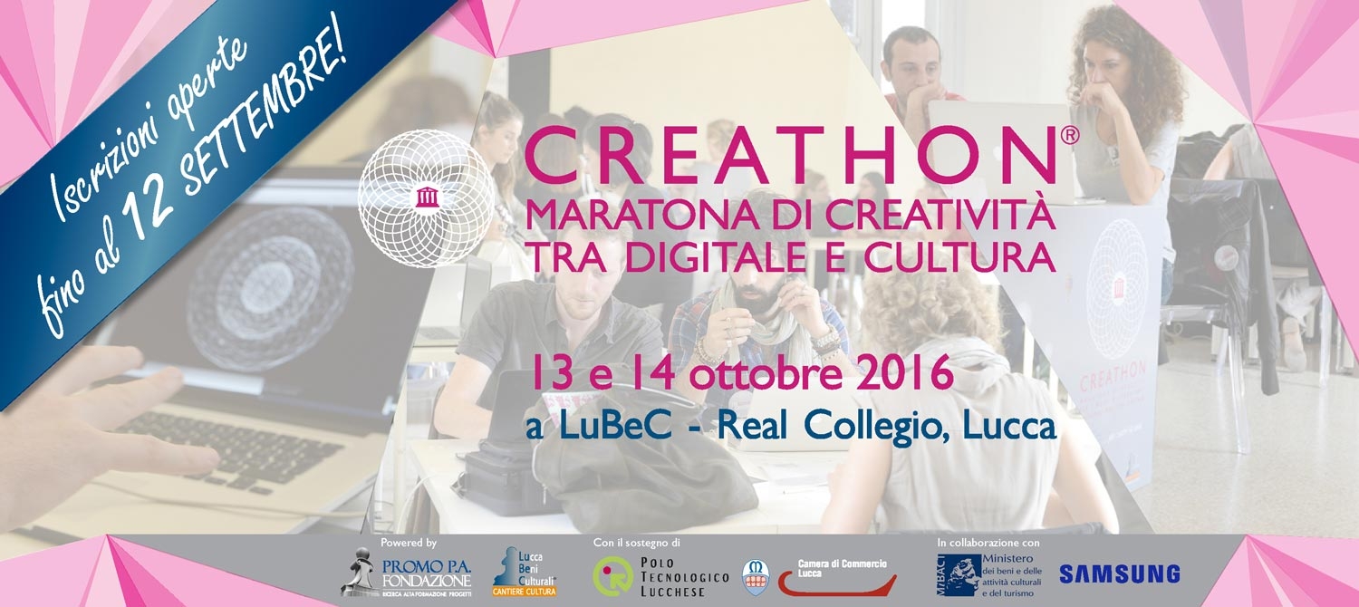 C'è tempo fino al 12 settembre per iscriversi alla maratona di creatività CREATHON