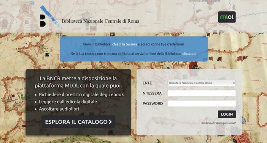 Online migliaia di risorse digitali della Biblioteca Nazionale Centrale di Roma sul portale MLOL