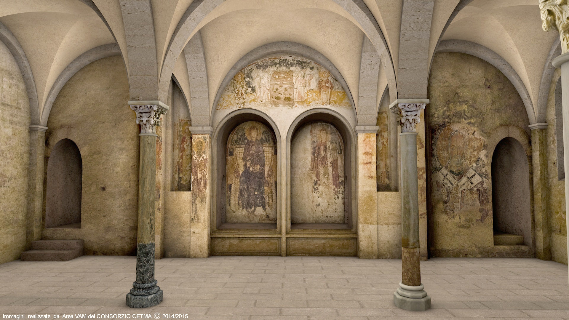Ricostruzione 3D e tecnologie interattive per la Cripta di Santa Lucia di Brindisi