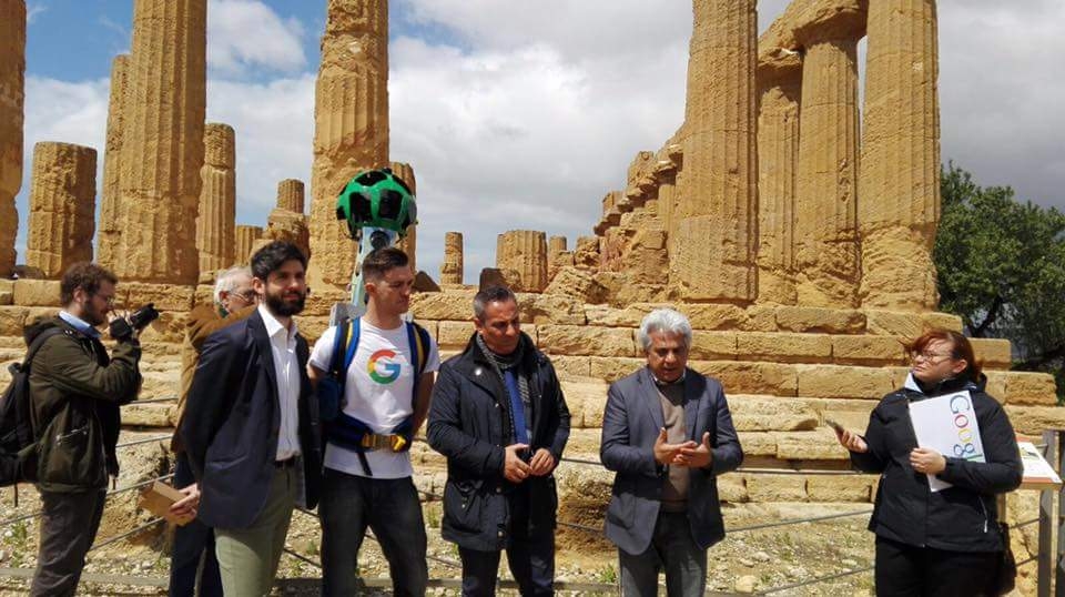 Il Trekker di Google ad Agrigento: presto su Street View la Valle dei Templi