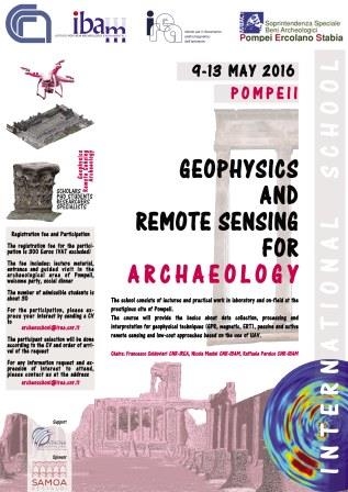 International School Geophysics and Remote Sensing for Archaeology
