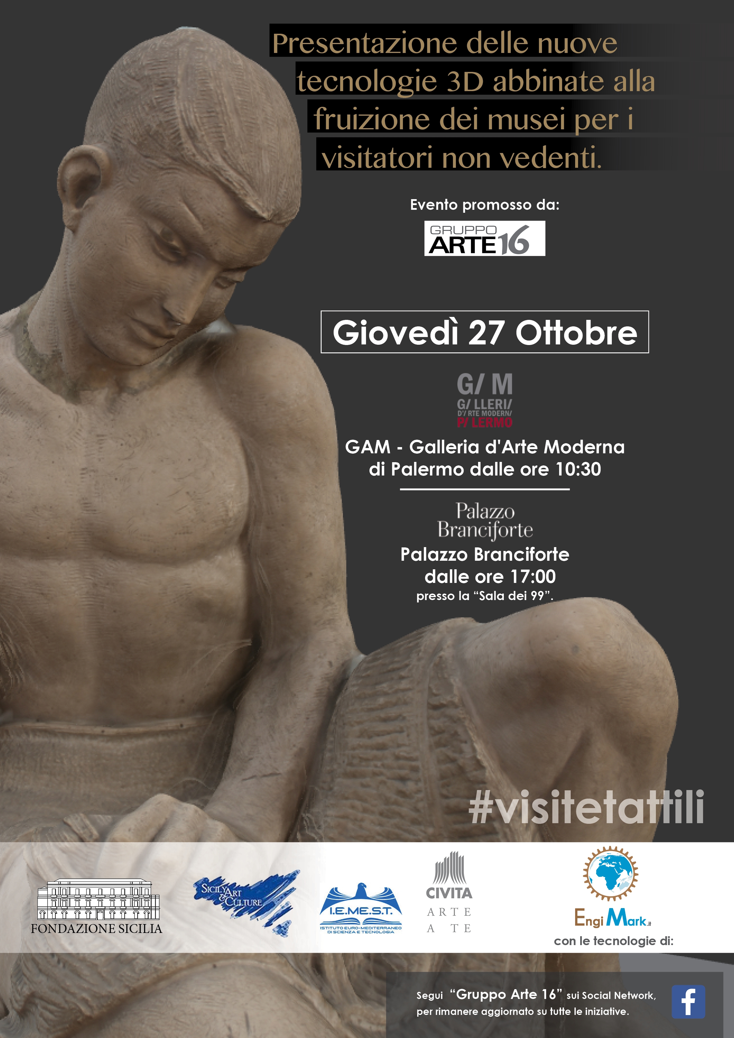 Nuove tecnologie 3D abbinate alla fruizione dei musei per i visitatori non vedenti, programma della giornata
