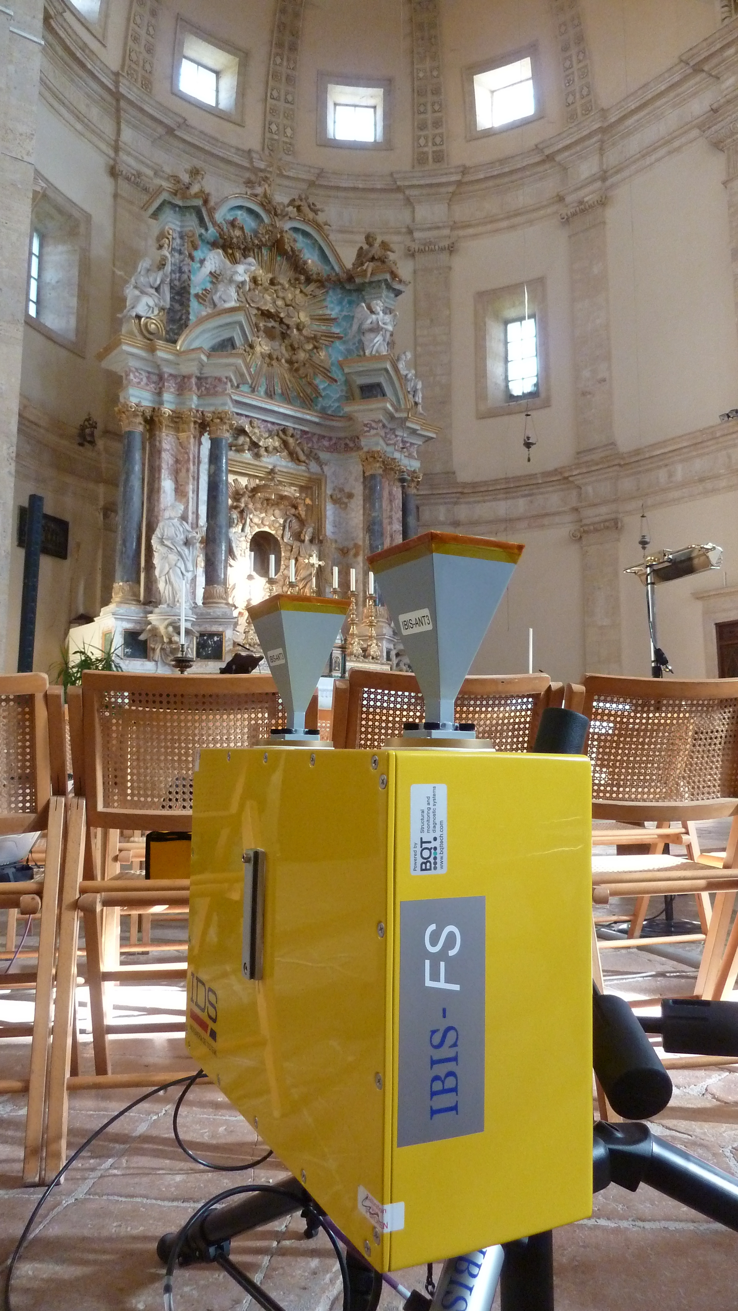 Interferometria radar per indagini presso il Tempio della Consolazione a Todi