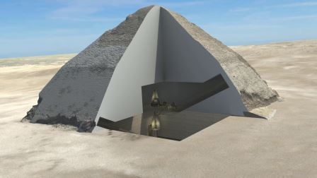 Sezione 3D della piramide romboidale