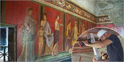 VIDEO: tecnologie all’opera nella Villa dei Misteri a Pompei