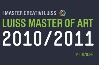Luiss Master Of Art