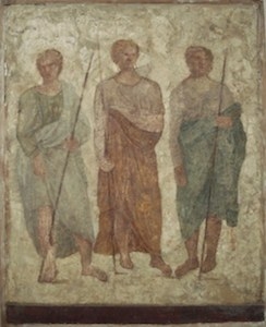 Trois Hommes_Armes_Lances